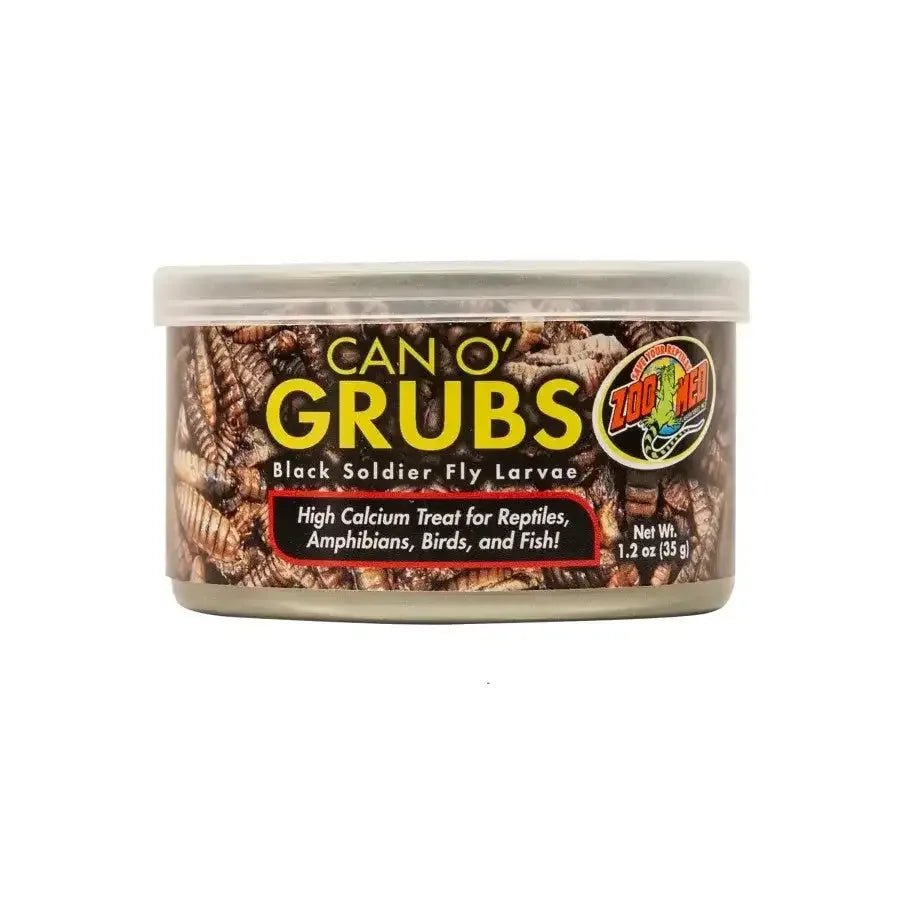 Zoo Med Can O' Grubs Treat for Reptiles, Amphibians, Birds and Fish.1.2 oz - Talis Us