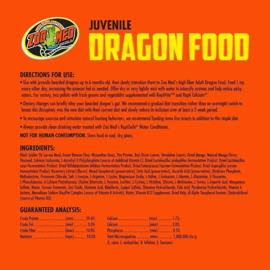 Zoo Med Juvenile High Protein Bearded Dragon Food - Talis Us