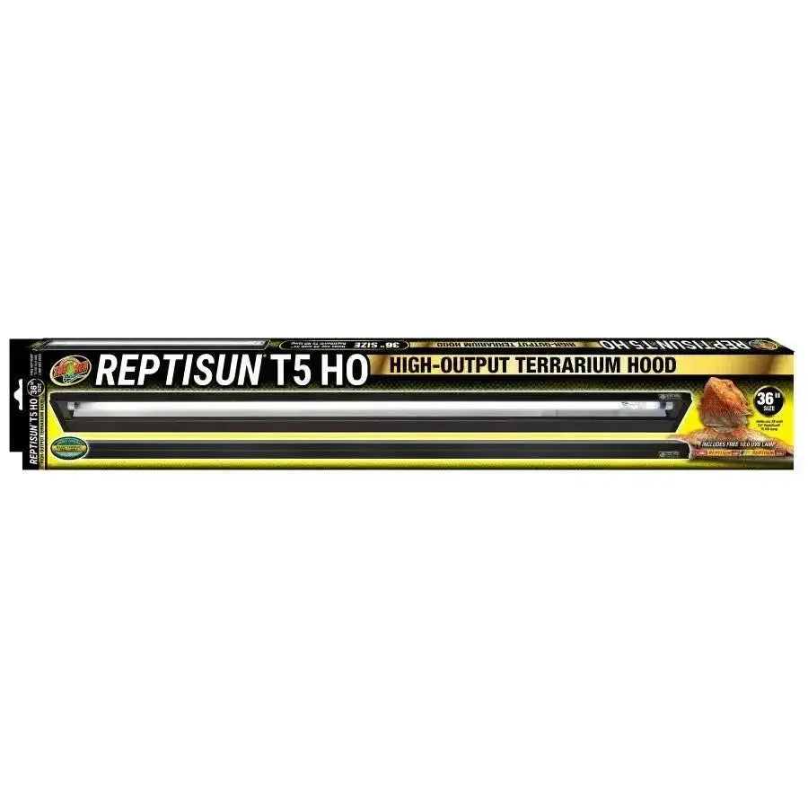 Zoo Med Reptisun T5 HO Terrarium Hood with 10.0 UVB Bulb Reptile Lamp - Talis Us