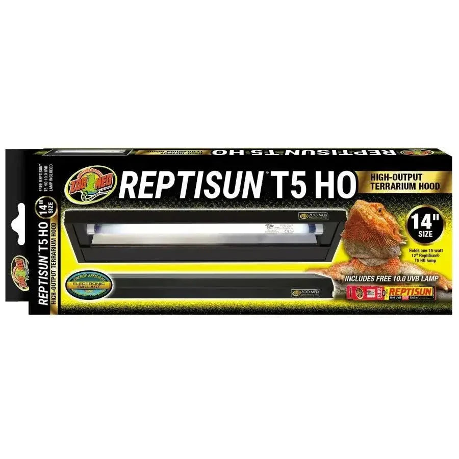 Zoo Med Reptisun T5 HO Terrarium Hood with 10.0 UVB Bulb Reptile Lamp - Talis Us