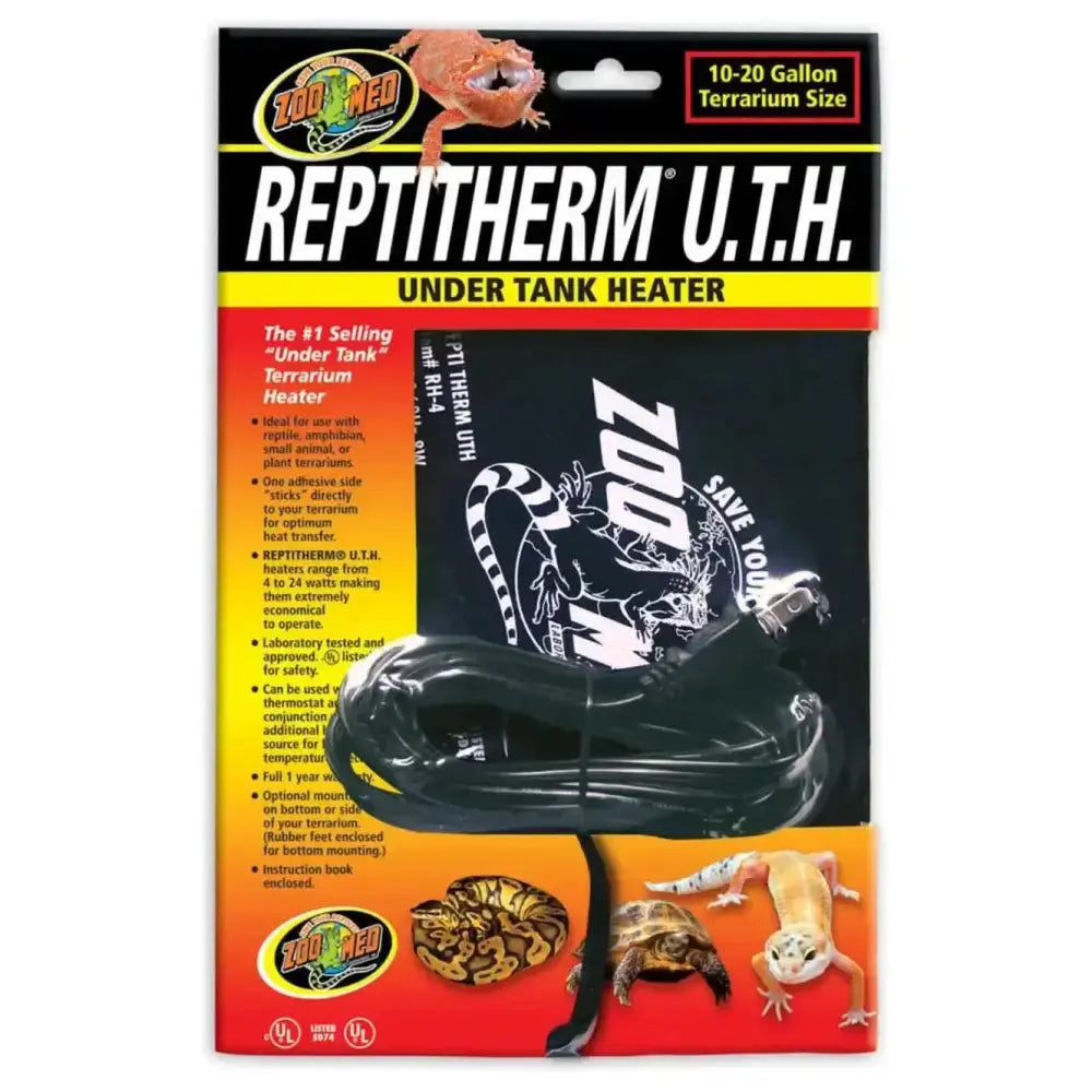 Zoo Med ReptiTherm UTH Under Tank Heater for Reptiles, ideal for 10-20 gallon terrariums